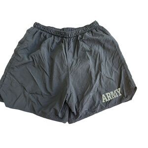 Army Trunks Physical Fitness Uniform Large Black PT Uniform Military Soffe Short